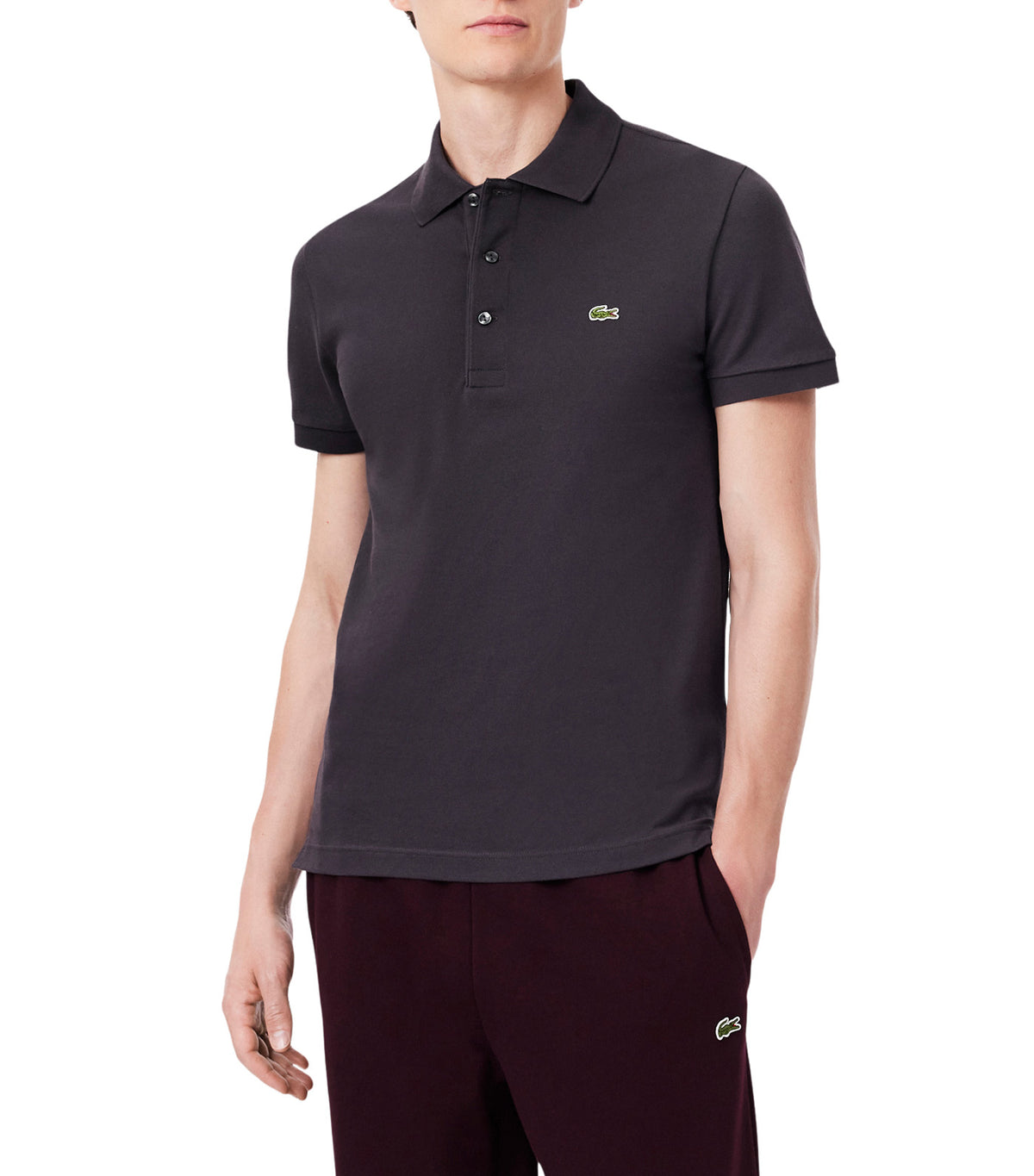 Slim Fit Stretch Piqué Polo Shirt Elixir