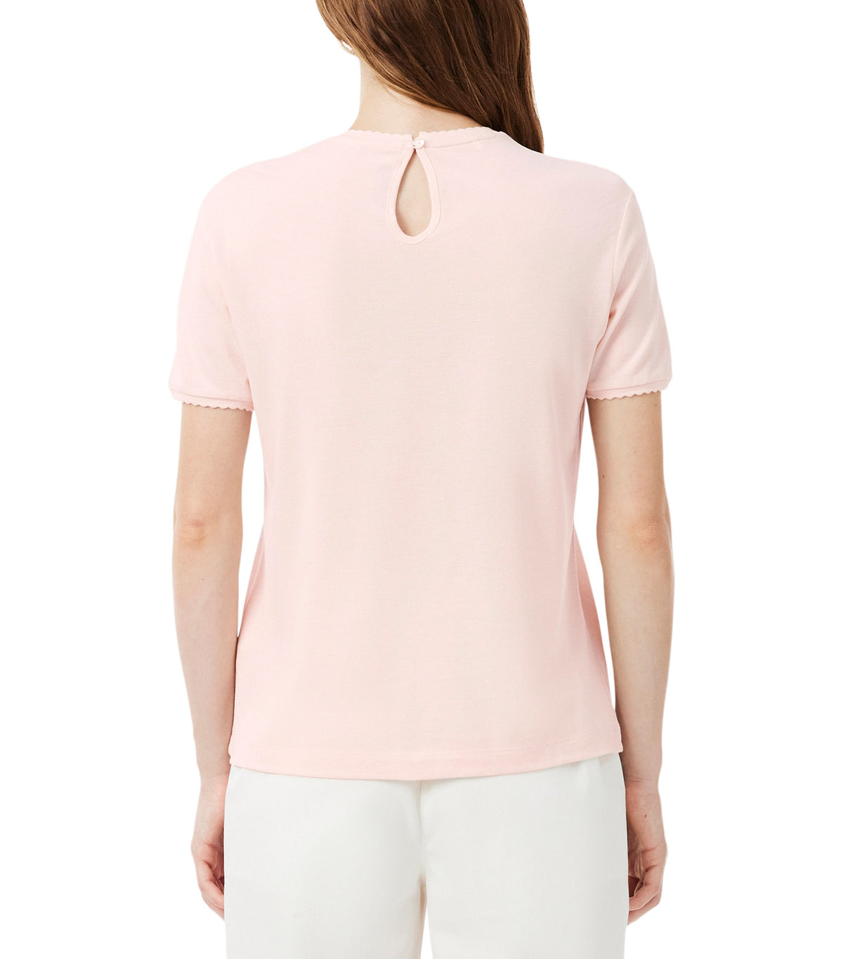 Keyhole Detail Short-Sleeve T-Shirt Mansia