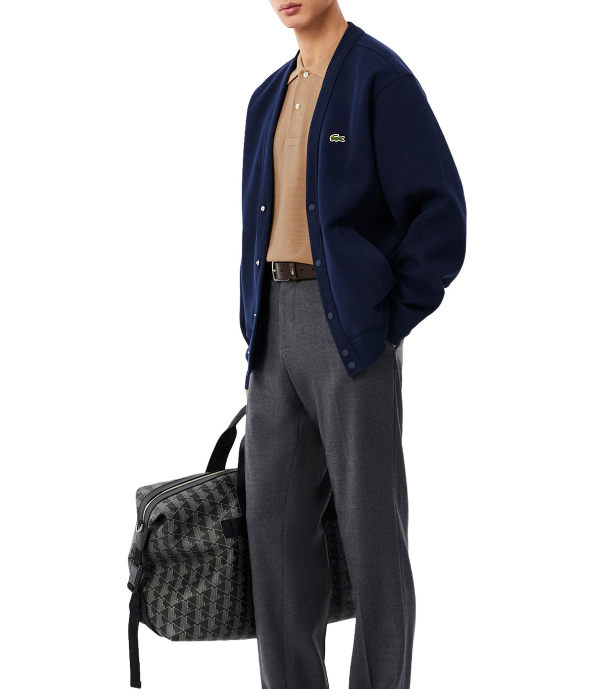 Classic Fit Knitted Polo Shirt Cookie