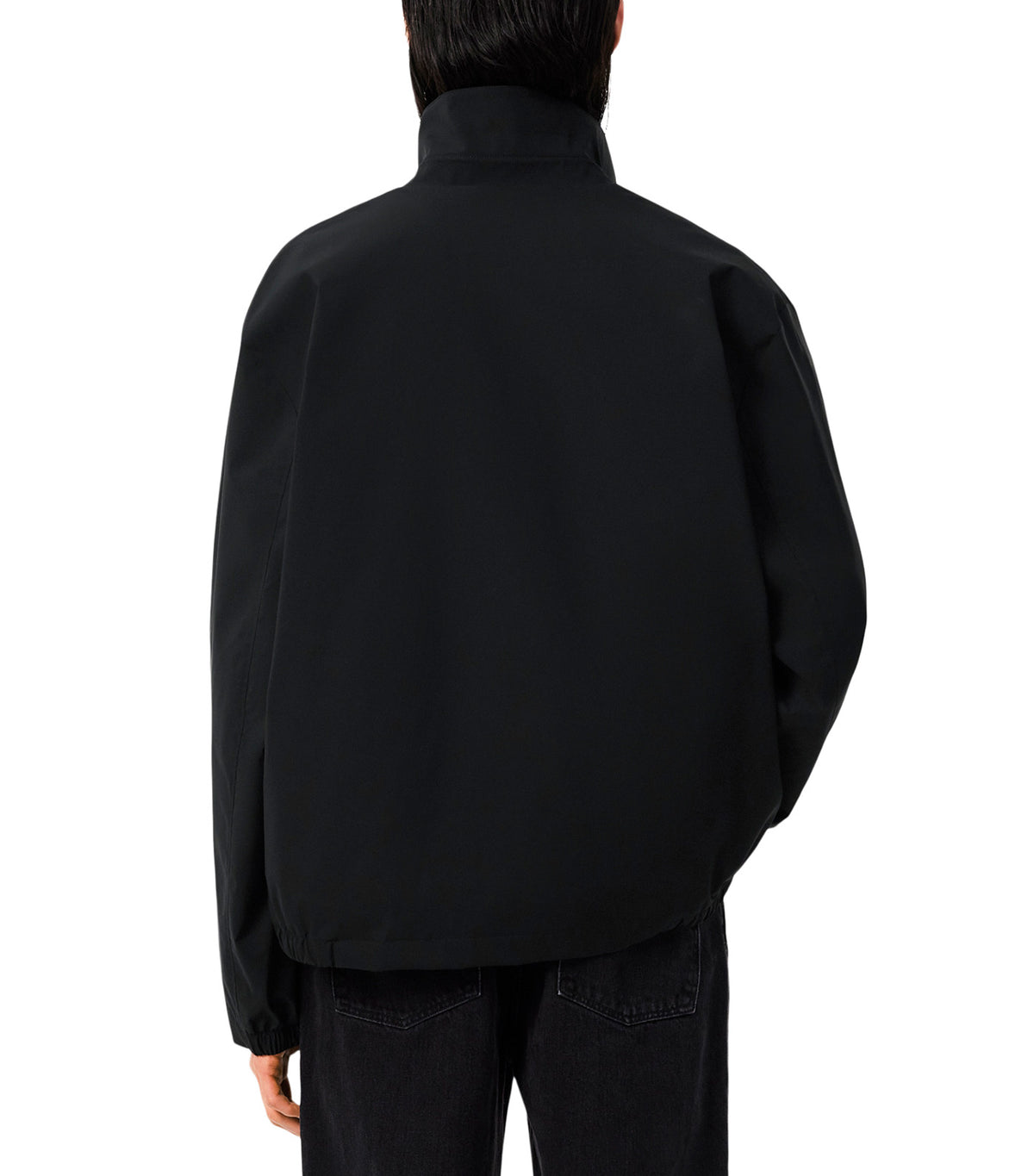 Water-Repellent Commuter Windbreaker Black