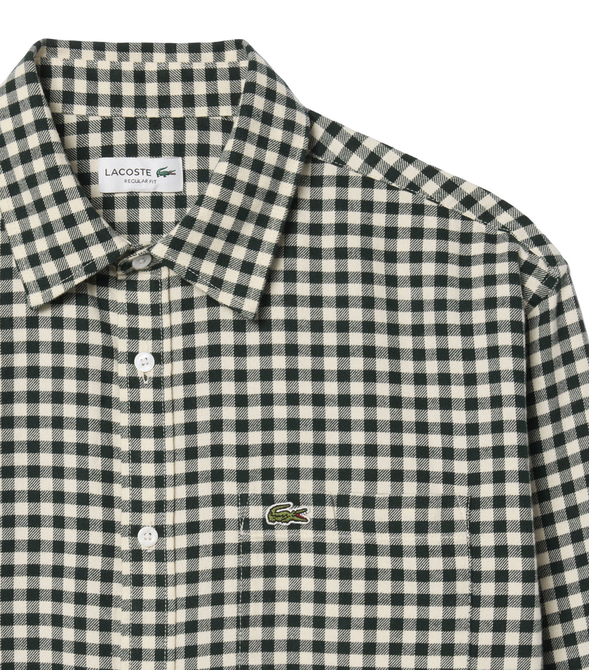 Regular Fit Plaid Flannel Shirt Lapland/Sinople