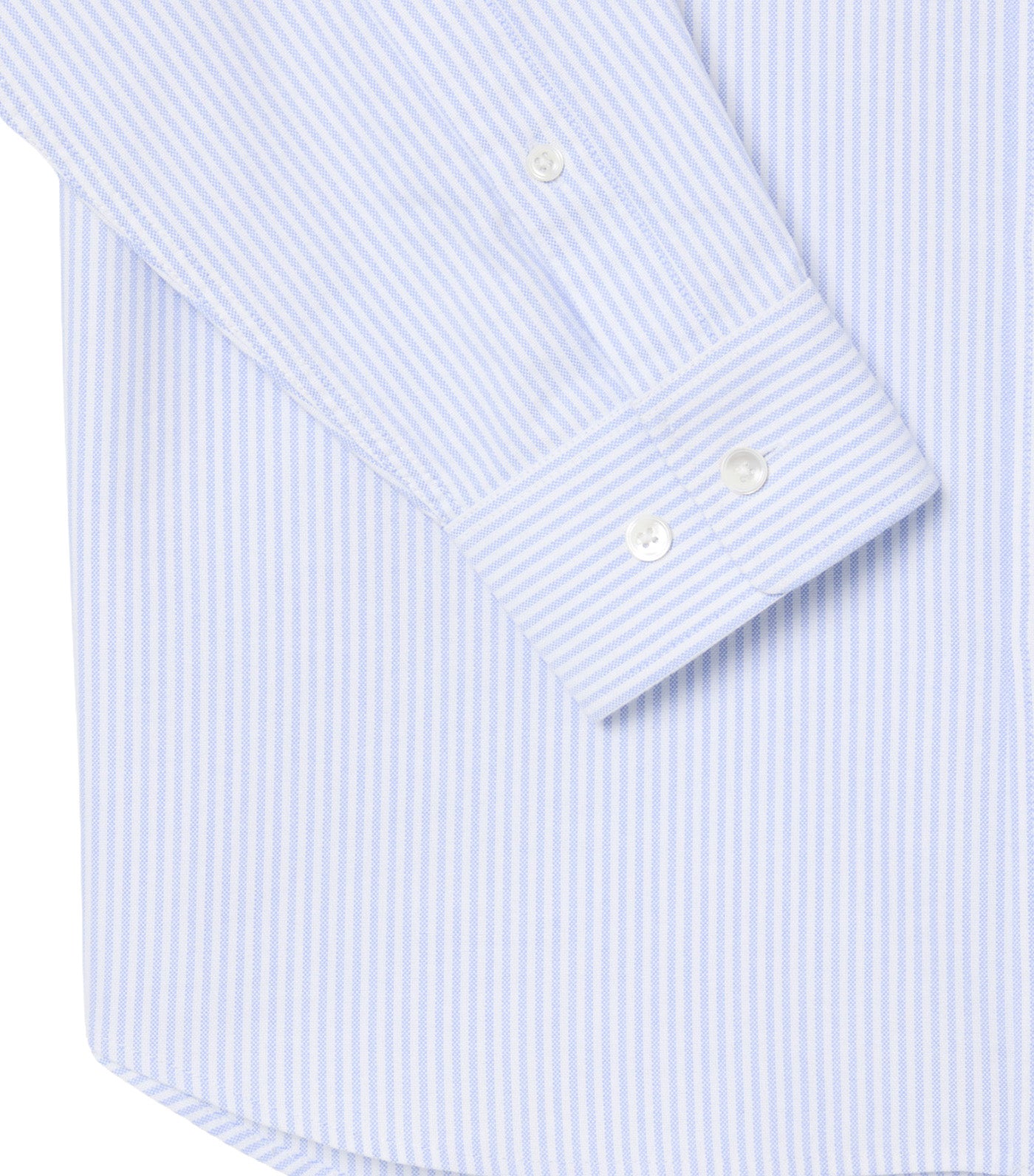 Regular Fit Striped Oxford Shirt Overview/White