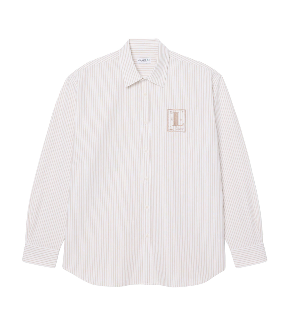 Relaxed Fit Striped Oxford Shirt Flour/Viennese