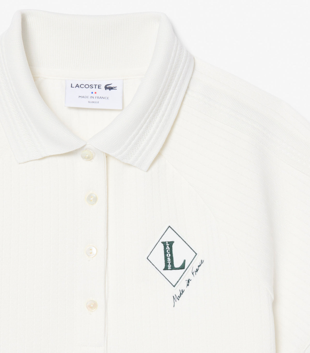 Slim Fit French Made Polo Shirt Flour