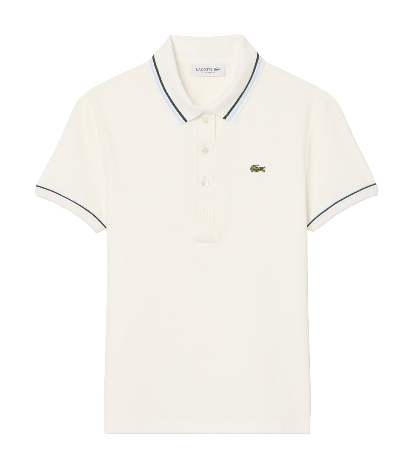 L.12.D Slim Fit Trim Detail Polo Shirt Flour/Rill-Sinople