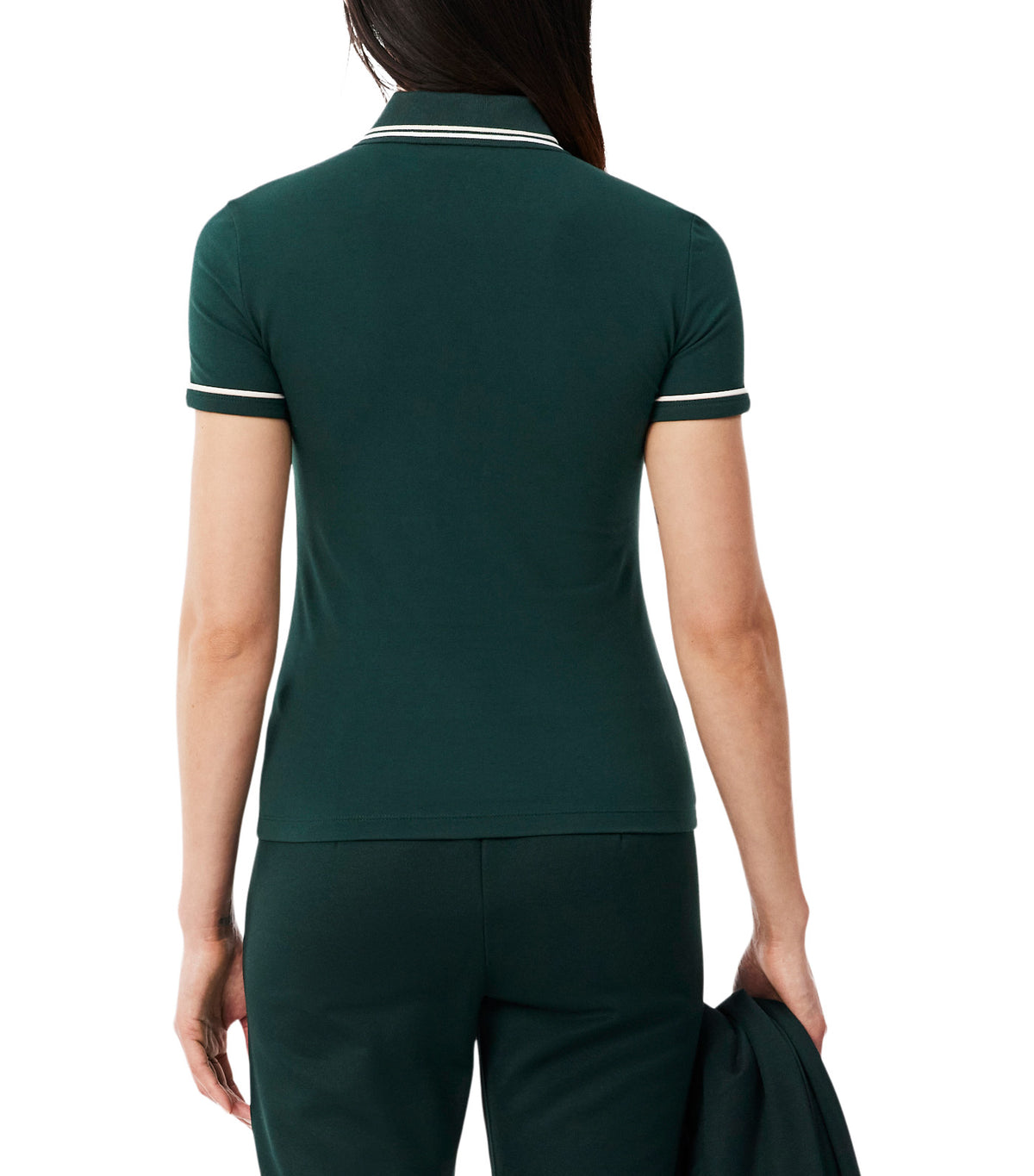 L.12.D Slim Fit Trim Detail Polo Shirt Sinople/Flour-Mansia
