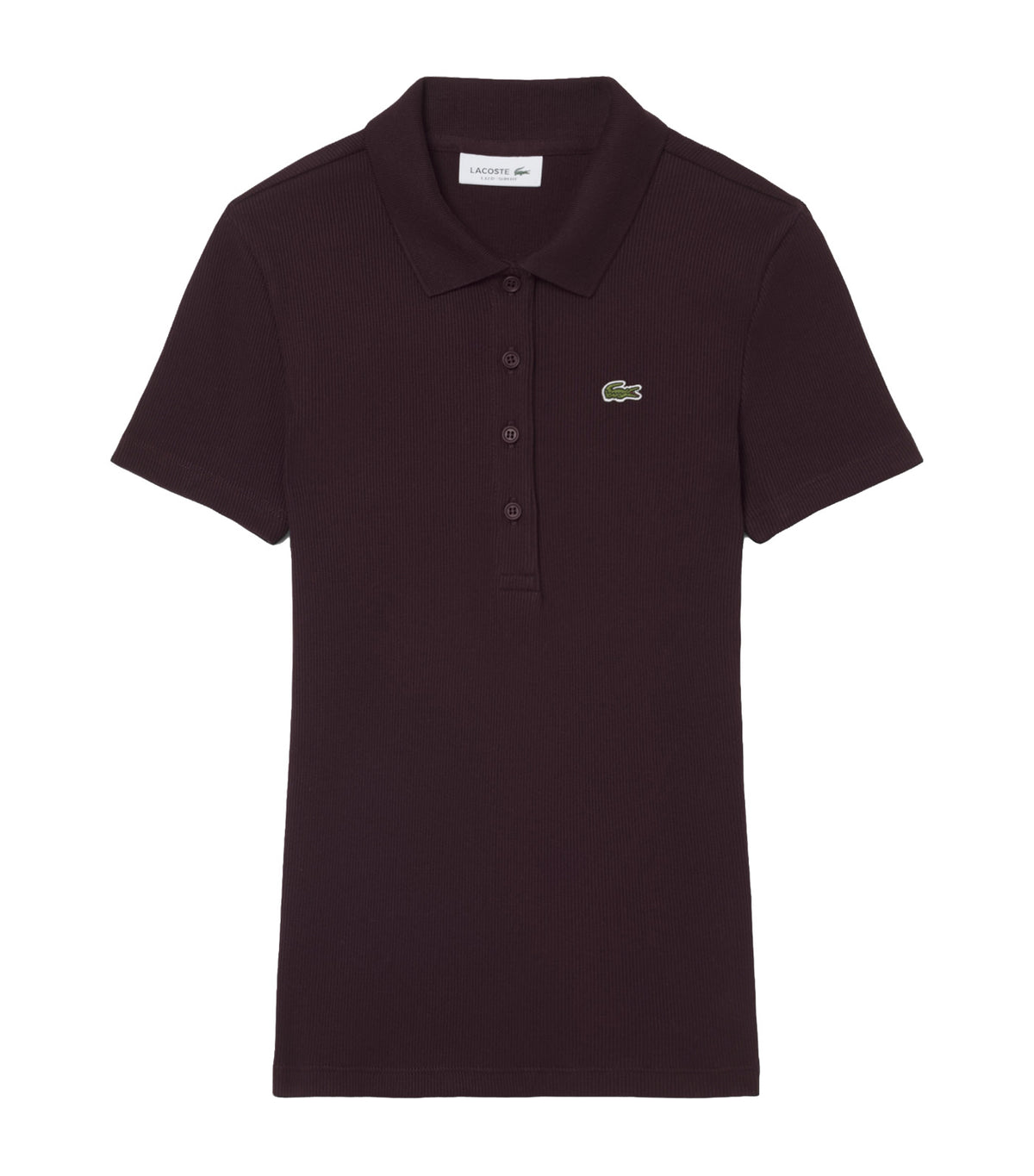 L.12.D Slim Fit Ribbed Cotton Polo Shirt Oxalis