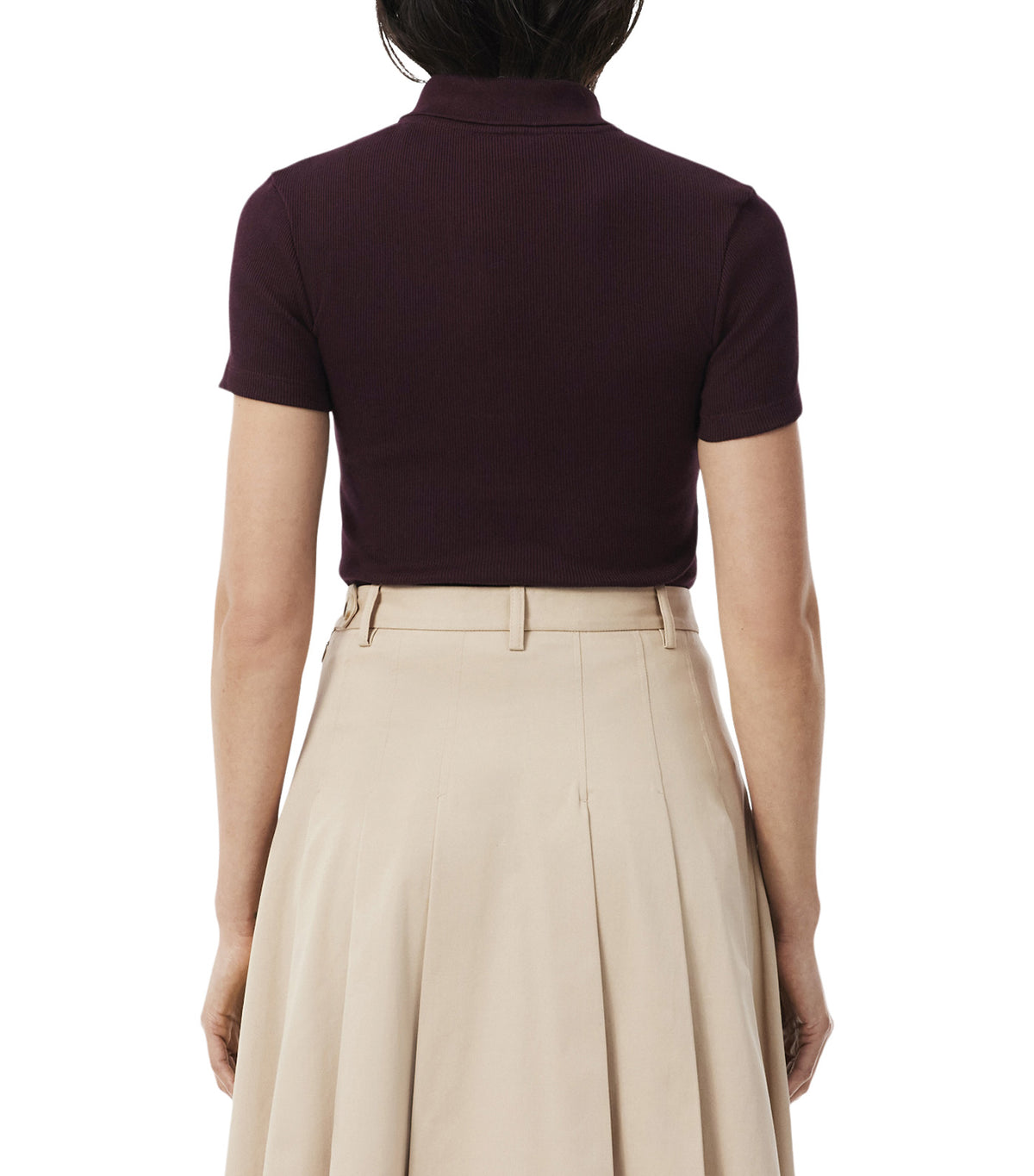 L.12.D Slim Fit Ribbed Cotton Polo Shirt Oxalis