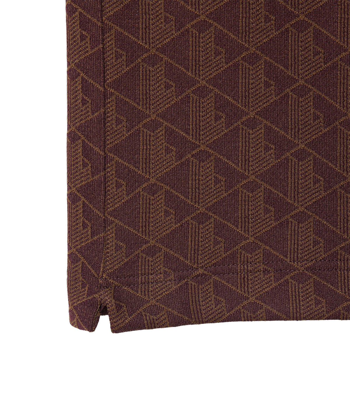 Classic Fit Contrast Collar Monogram Motif Polo Shirt Brown