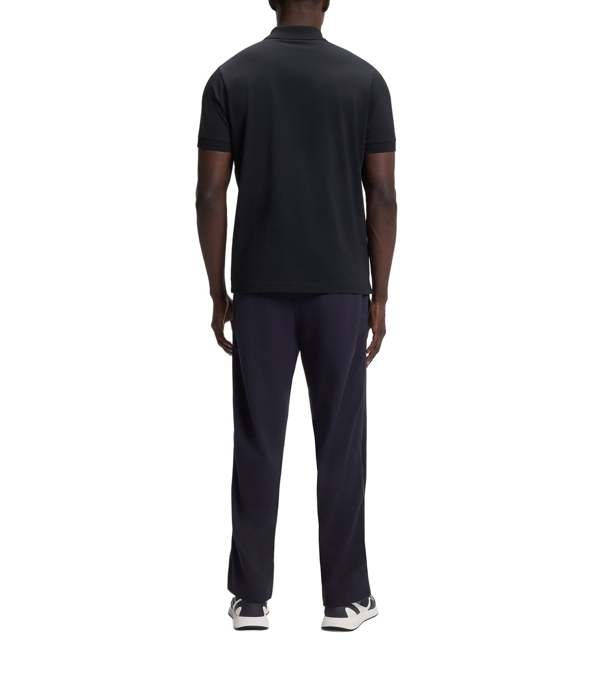 Regular-Fit Polo with Embroidered Logo Dark Blue