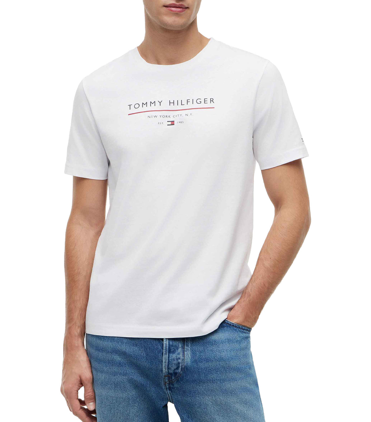 Men's Brand Love New RWB Reg Tee White