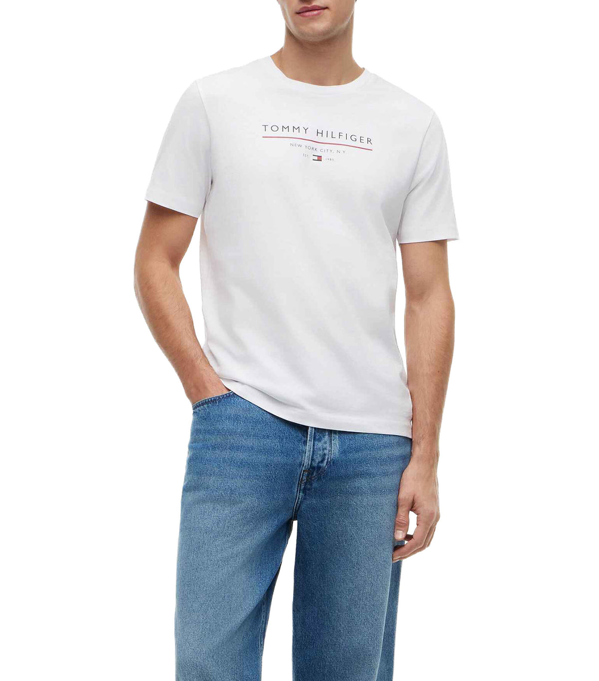 Men's Brand Love New RWB Reg Tee White