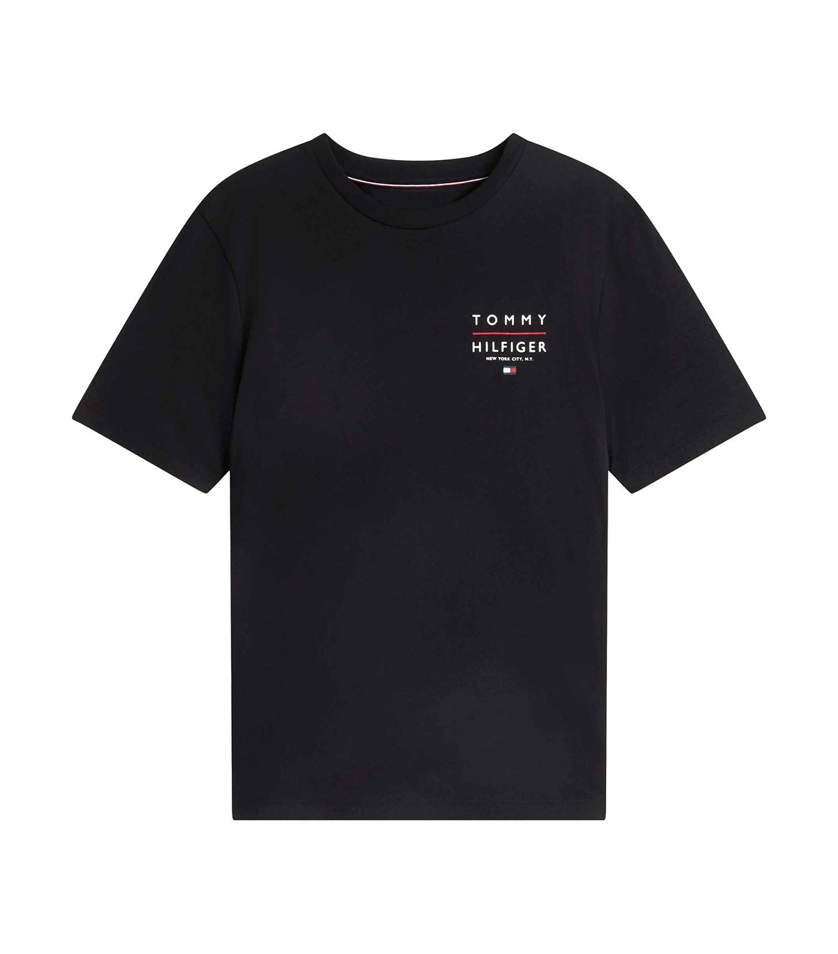 Men's Brand Love Left Chest RWB Tee Black