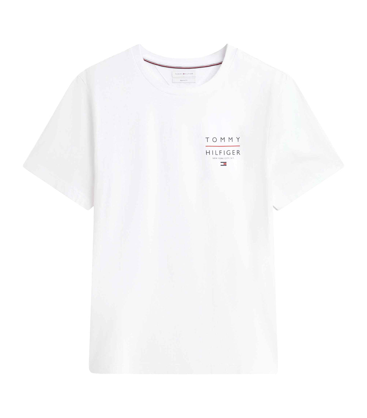 Men's Brand Love Left Chest RWB Tee White