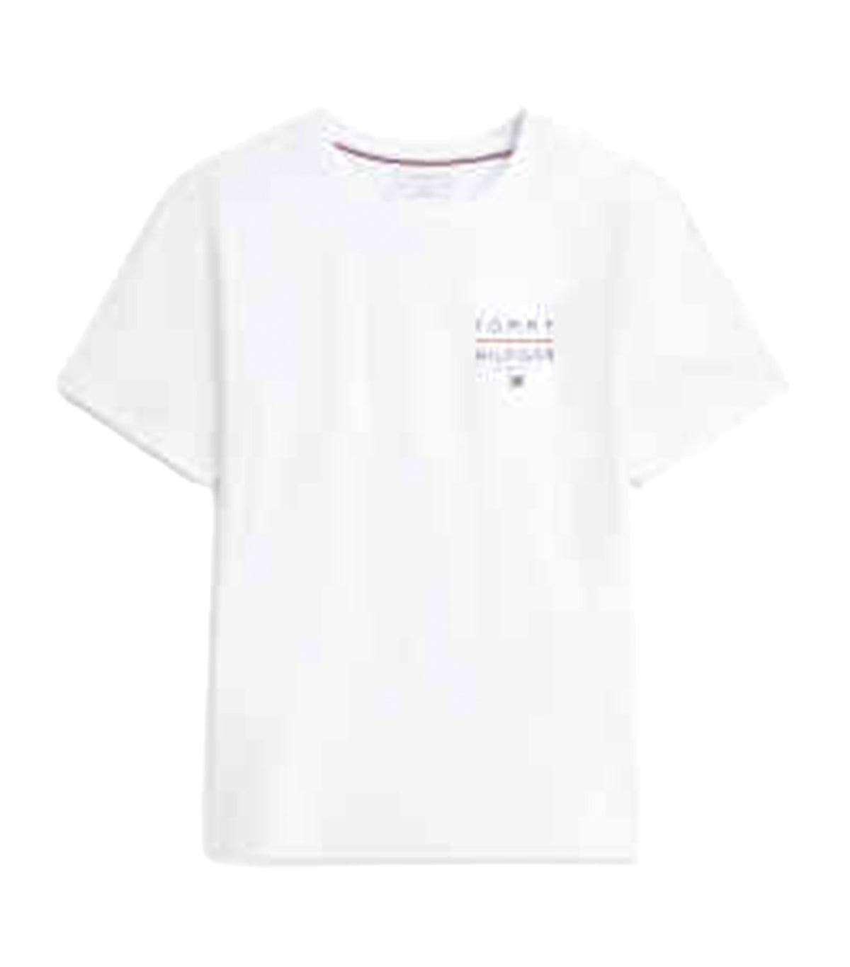 Men's Brand Love Left Chest RWB Tee White