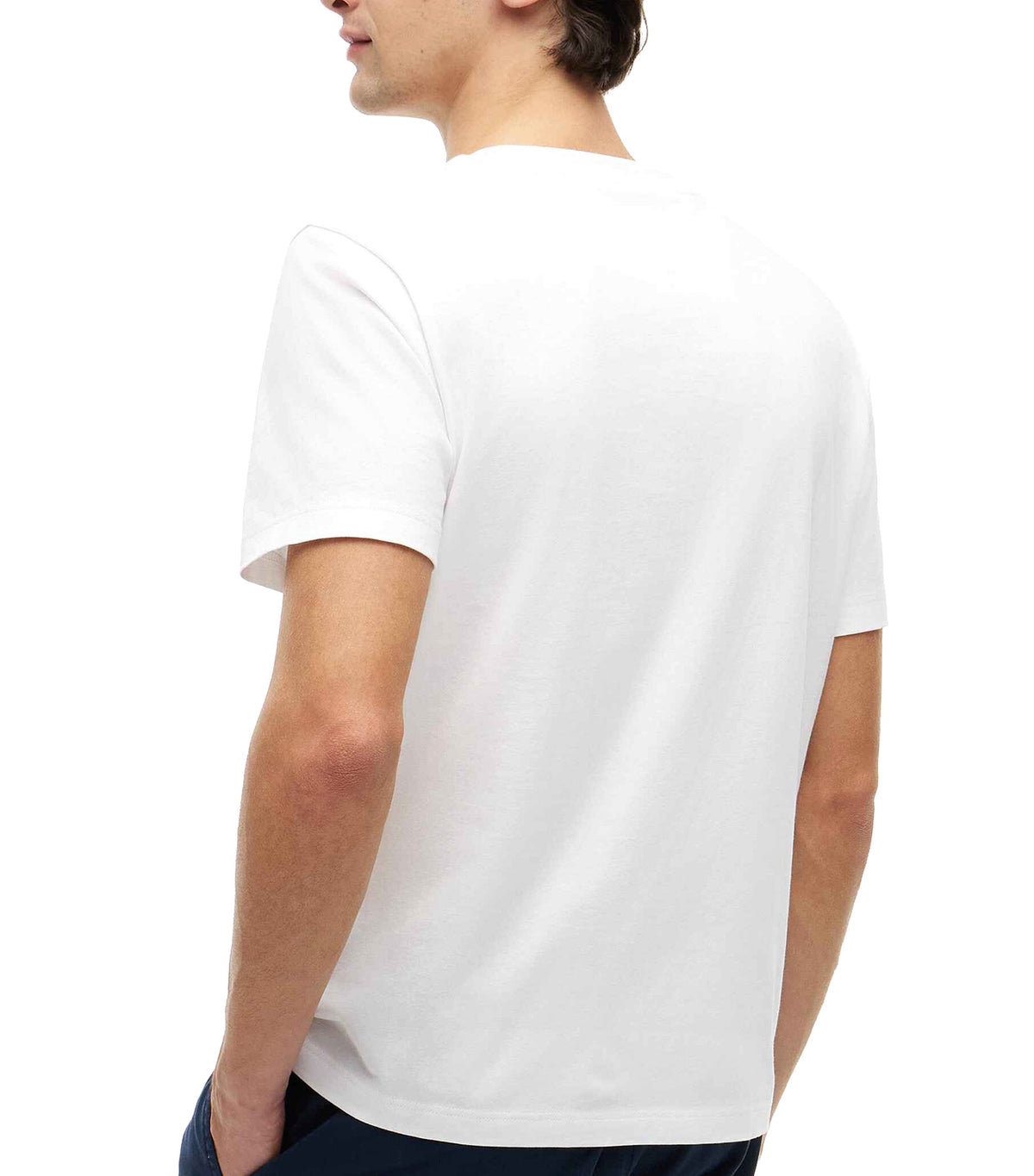 Men's Brand Love Left Chest RWB Tee White