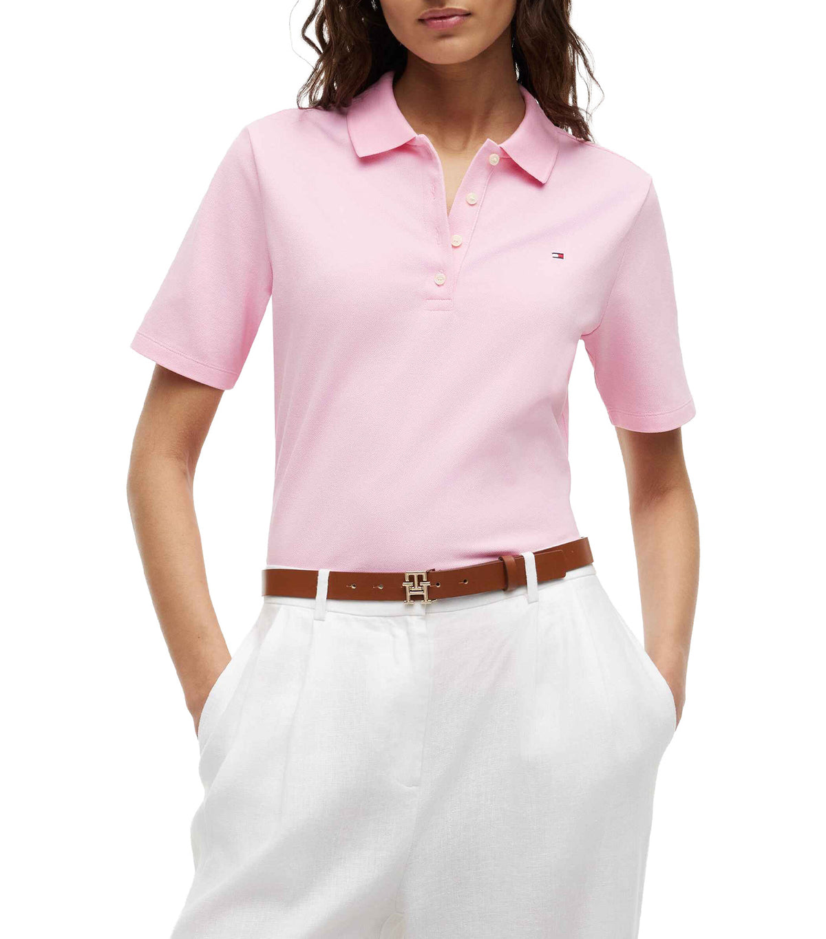 Women's 1985 Reg Pique S/S Polo Classic Pink
