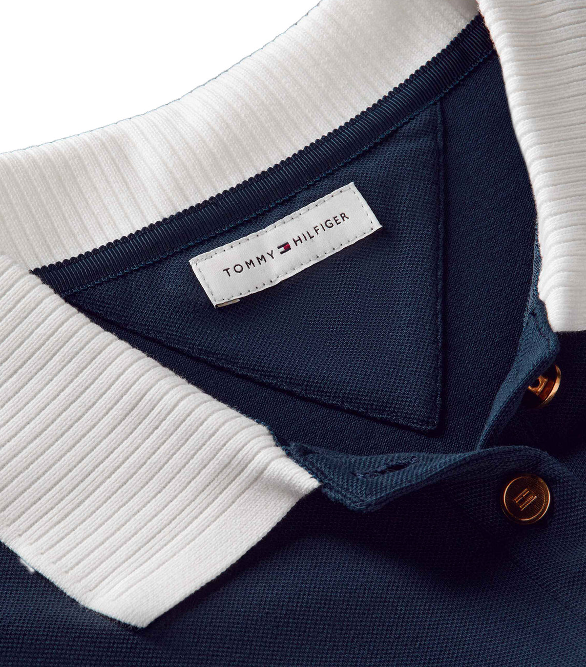 Women's Breton Collar SS Polo Dark Night Navy