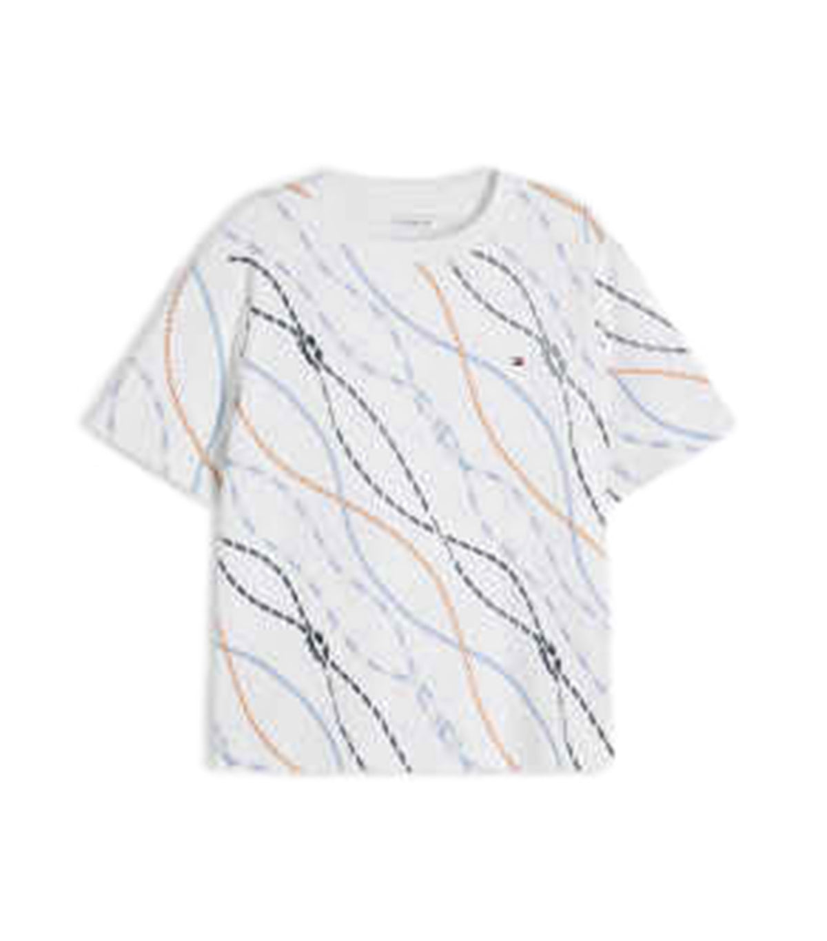 Women's Interlock Boxy Crew SS Neck Tee Multi Color Rope