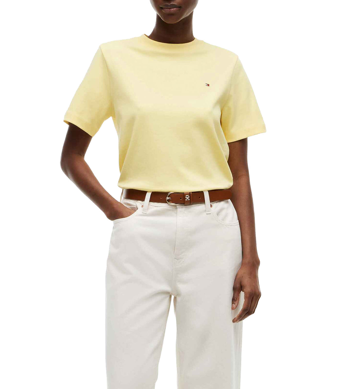 Women's Interlock Boxy Crew SS Neck Tee Citronella