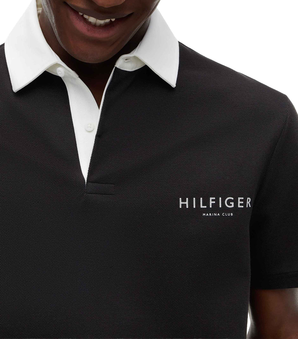 Men's ATH Classic Fit Rugby Polo Black