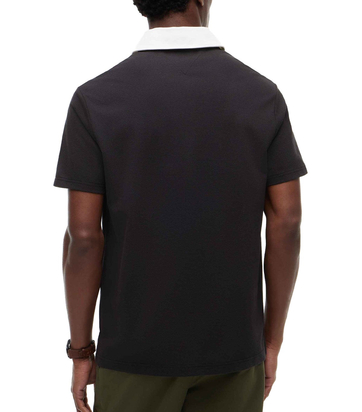 Men's ATH Classic Fit Rugby Polo Black