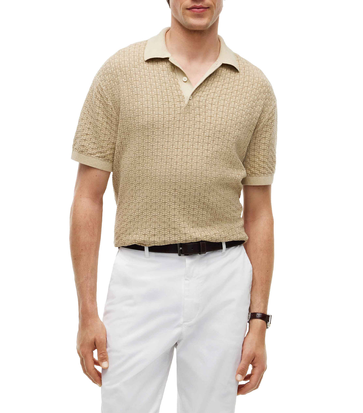 Men's GMD Structure SS Polo Sandalwood