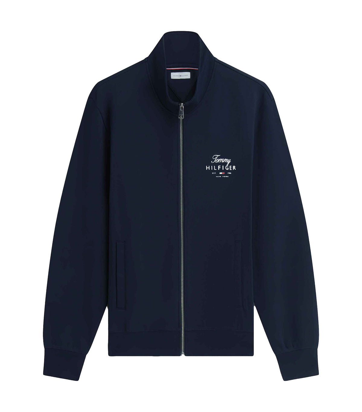 Men's Script Stack FZ Stand Collar Sweatshirt Desert Sky