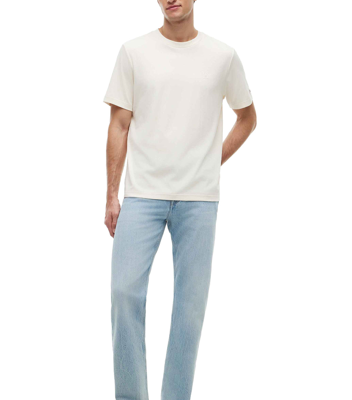 Men's Monogram IMD Interlock Tee Ivory Petal
