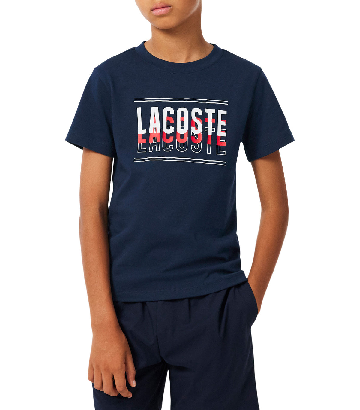 Ultra Dry Printed Sport T-Shirt Navy Blue