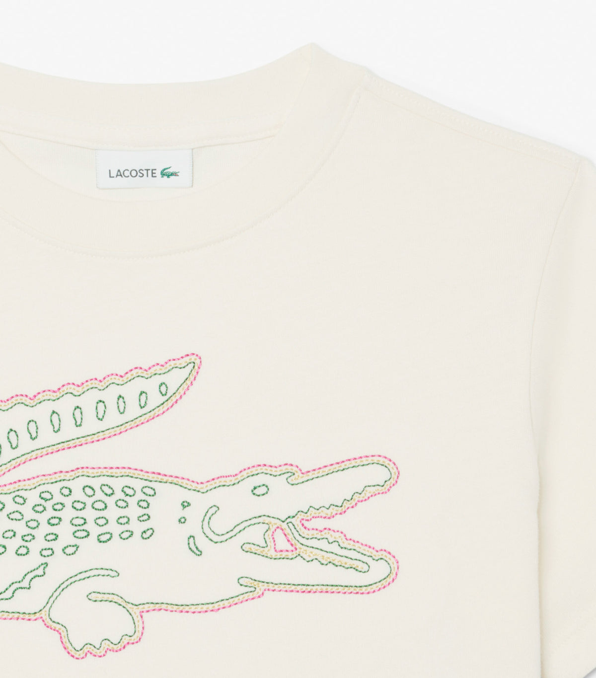 Crocodile Embroidery Cotton T-Shirt Lapland