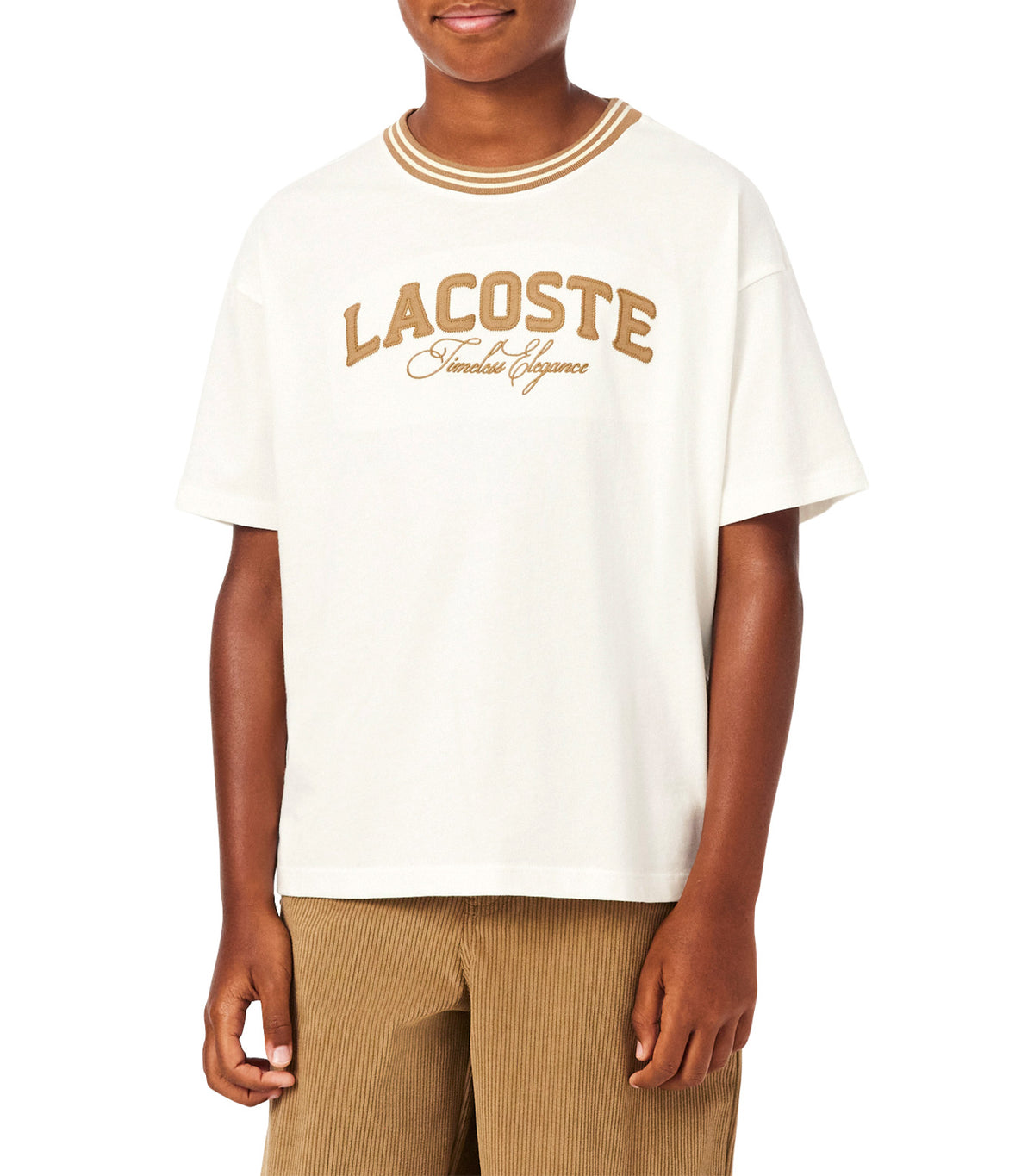 Branded Cotton T-Shirt Flour