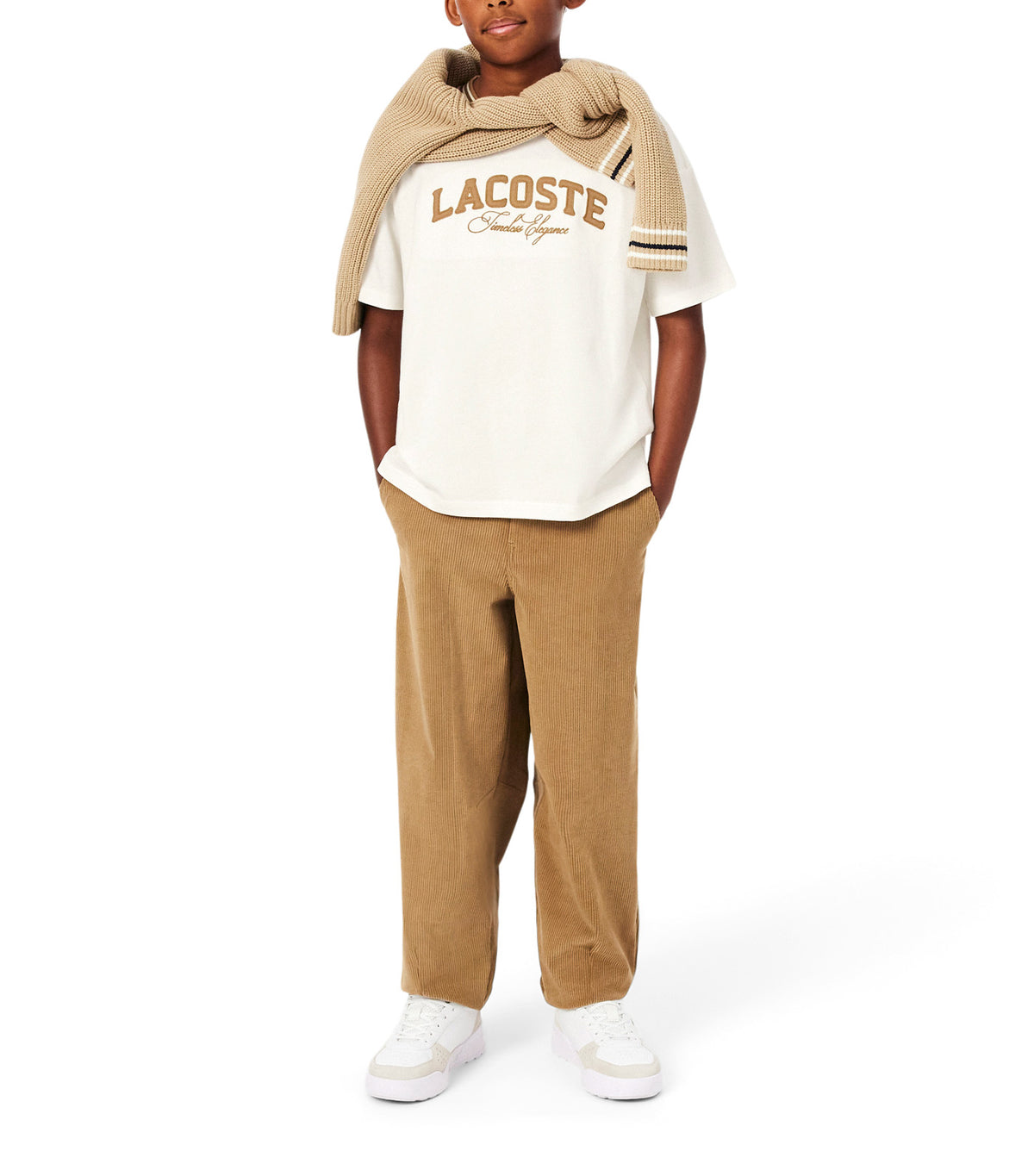 Branded Cotton T-Shirt Flour