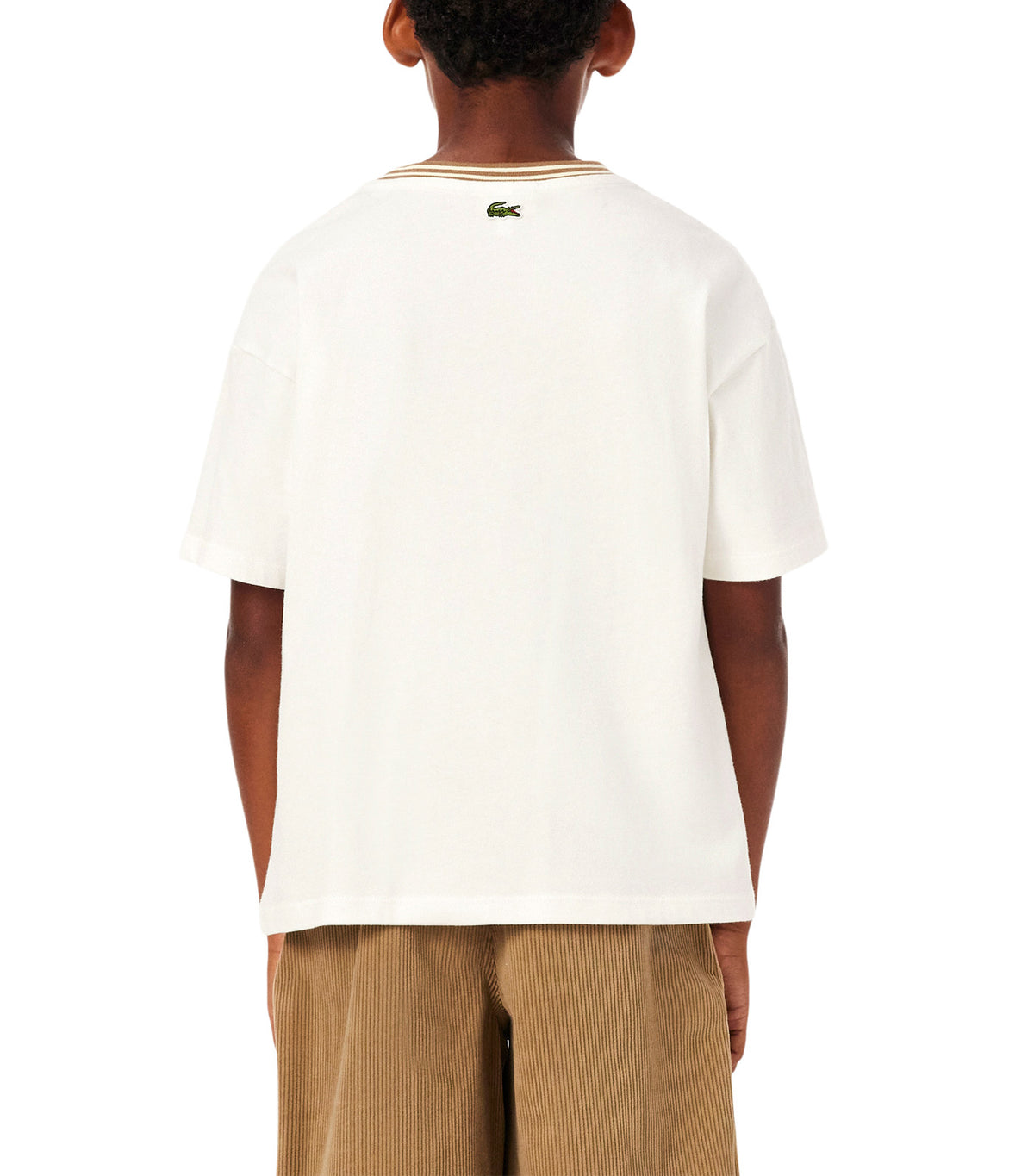 Branded Cotton T-Shirt Flour