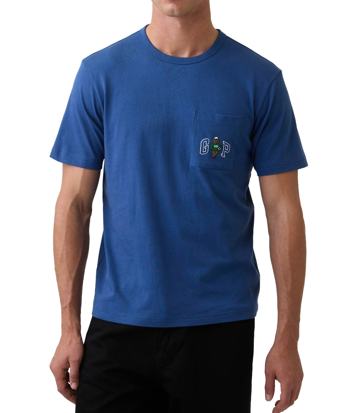 Relaxed Branan Bear Logo T-Shirt Blue Track