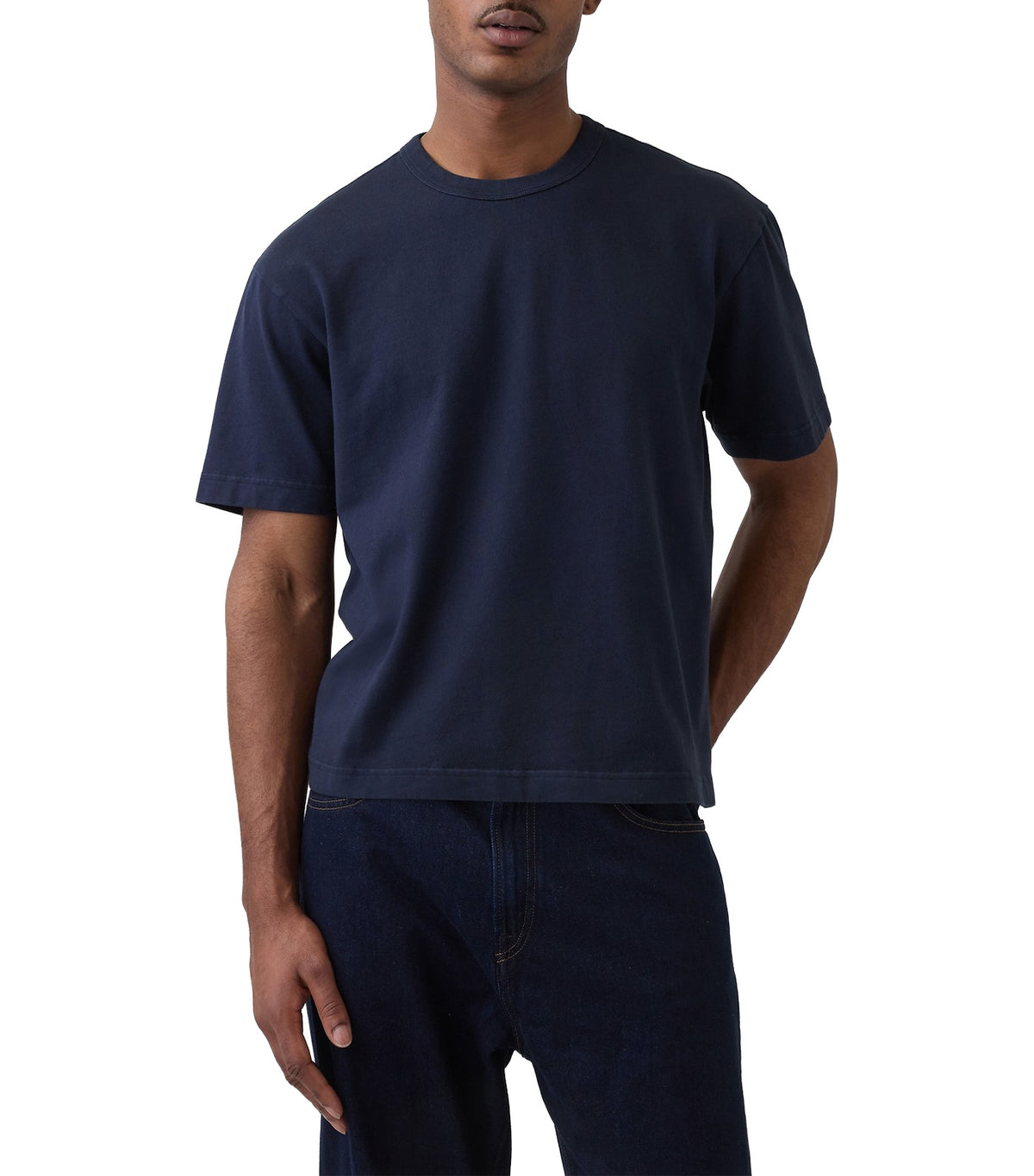 Adult Heavyweight Crop T-Shirt New Classic Navy