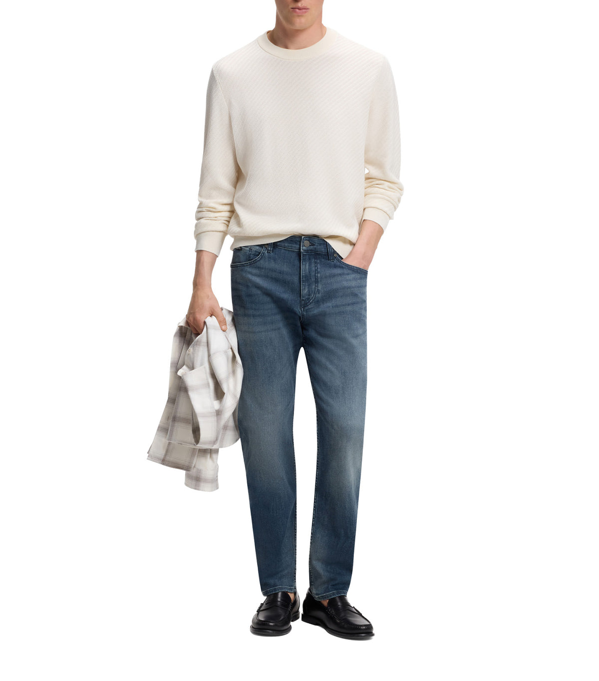 Regular-Fit Jeans in Stretch Denim Blue