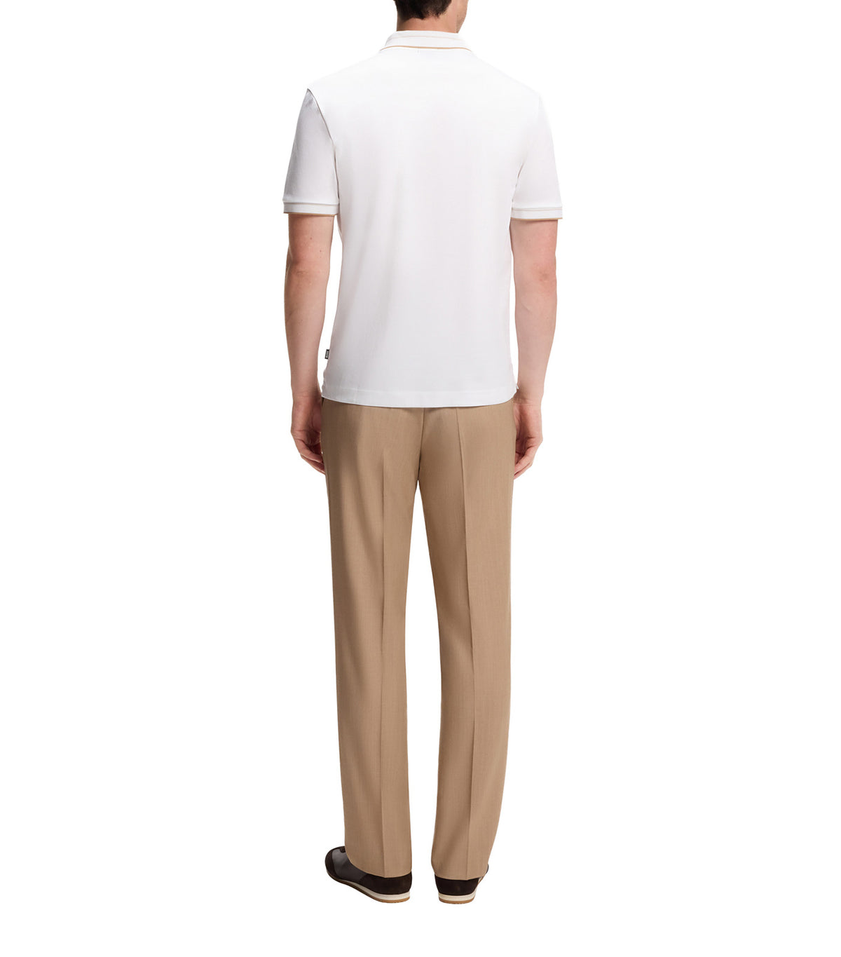 Slim-Fit Polo Shirt in Mercerised Cotton White