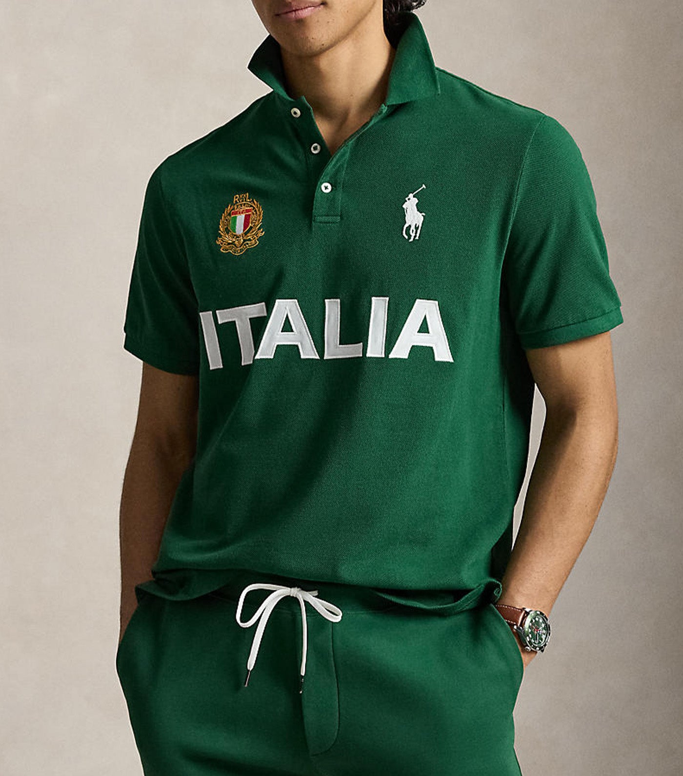 Men's Classic Fit Italy Polo Shirt Green
