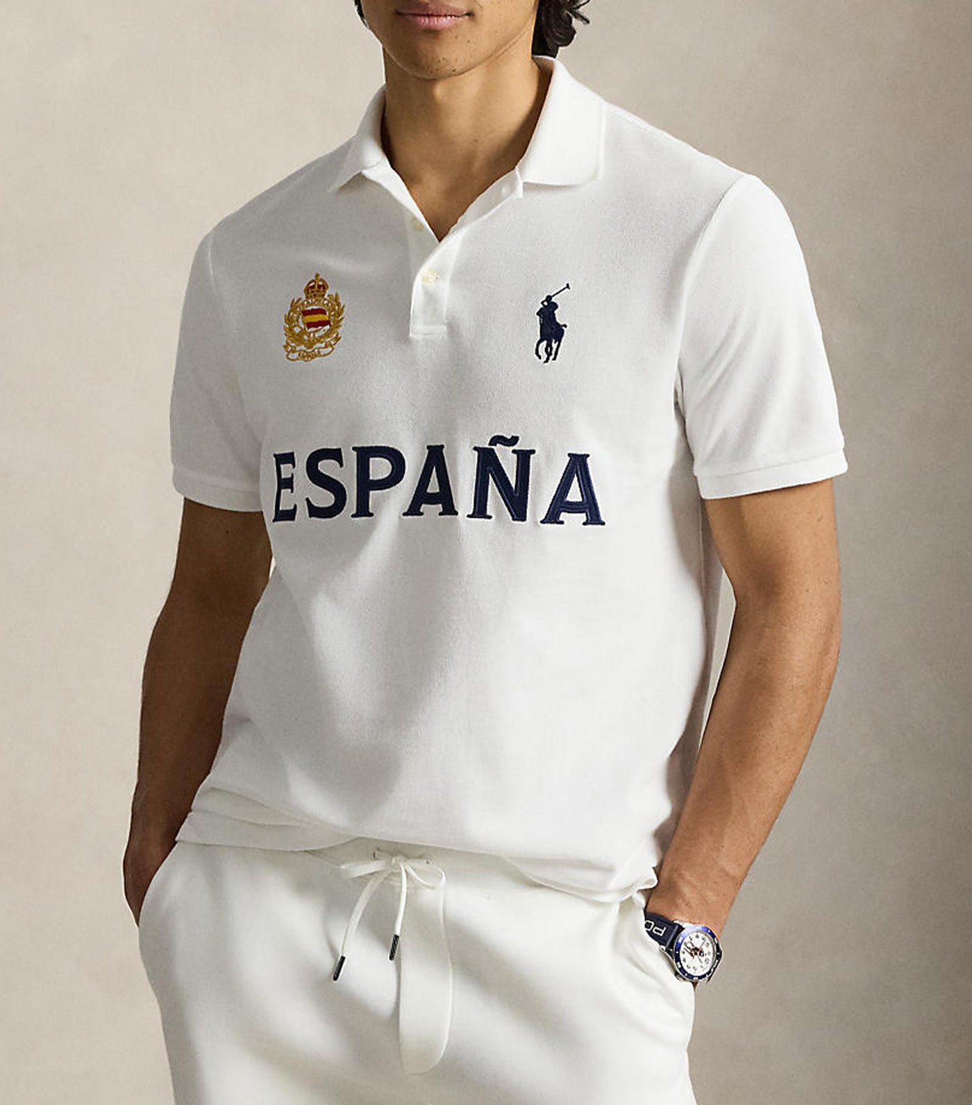 Men's Classic Fit Spain Polo Shirt White