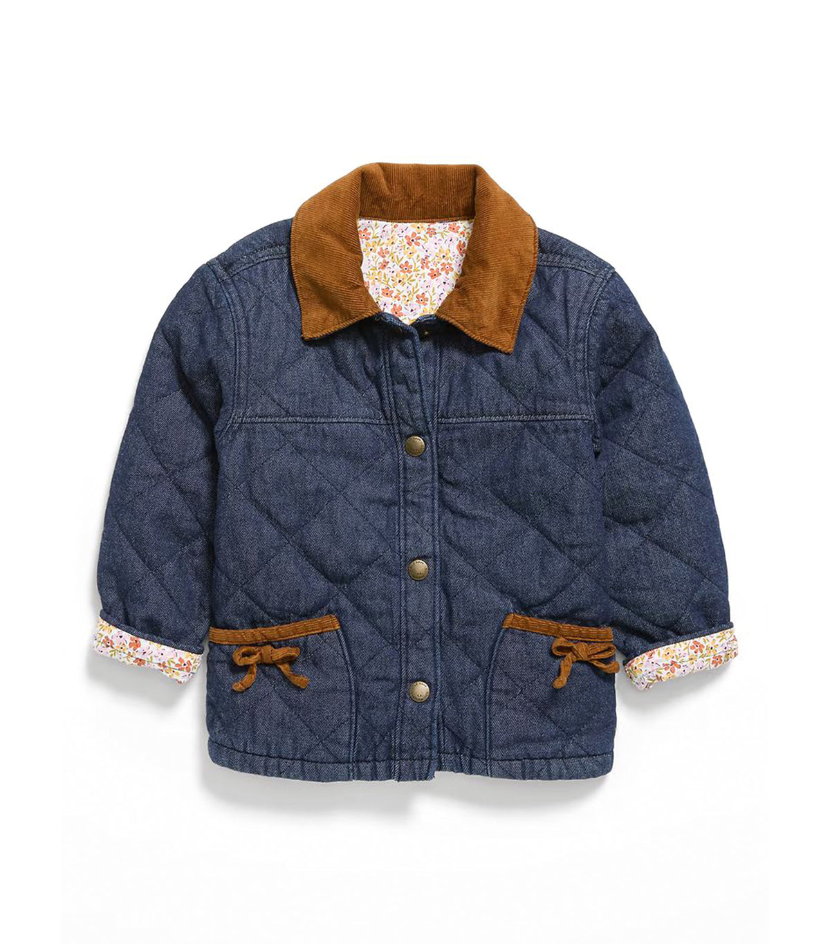 Denim Barn Jacket for Toddler Girls Dark Wash