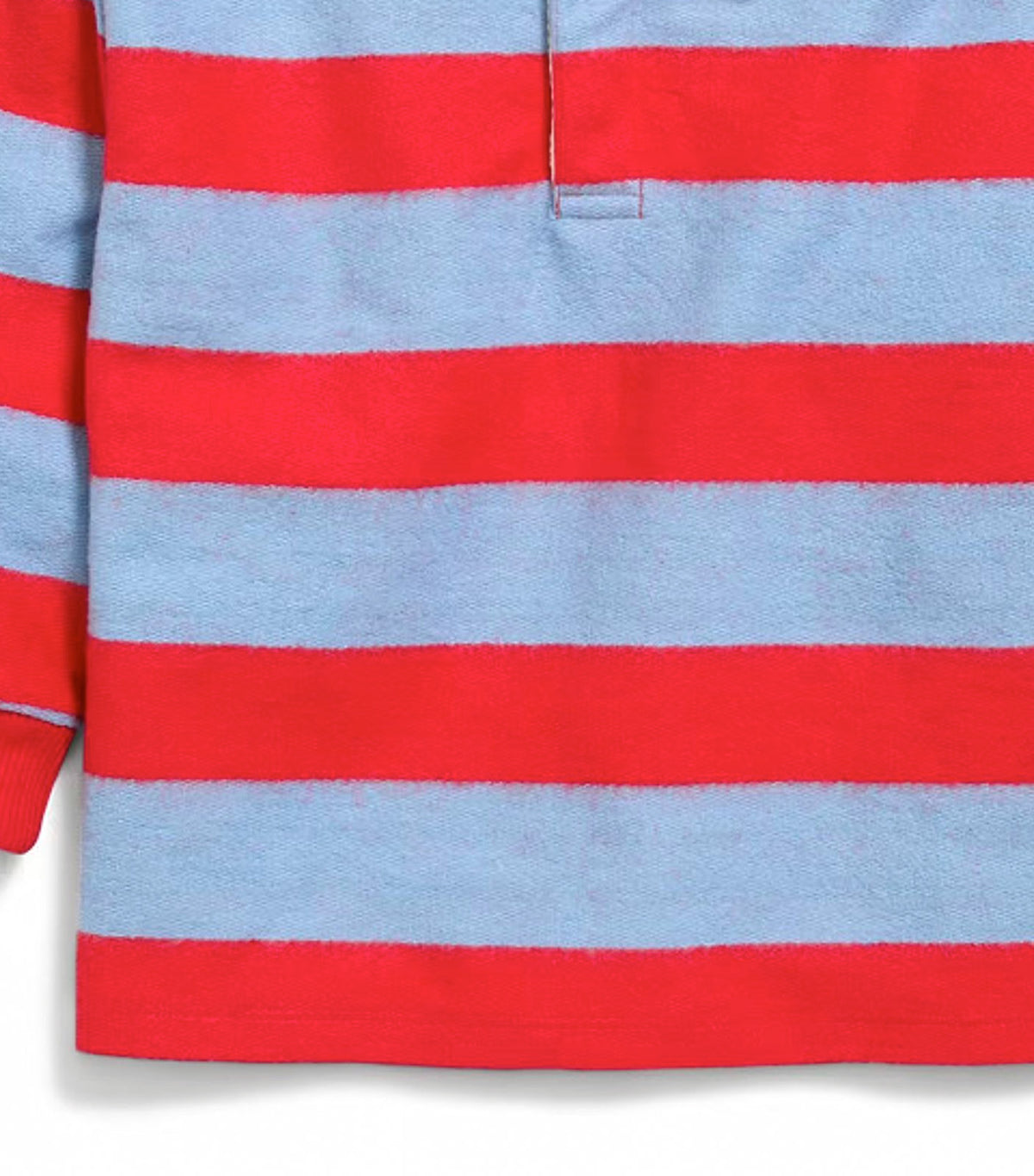 Oversized Long-Sleeve Rugby Shirt for Toddler Boys Red
