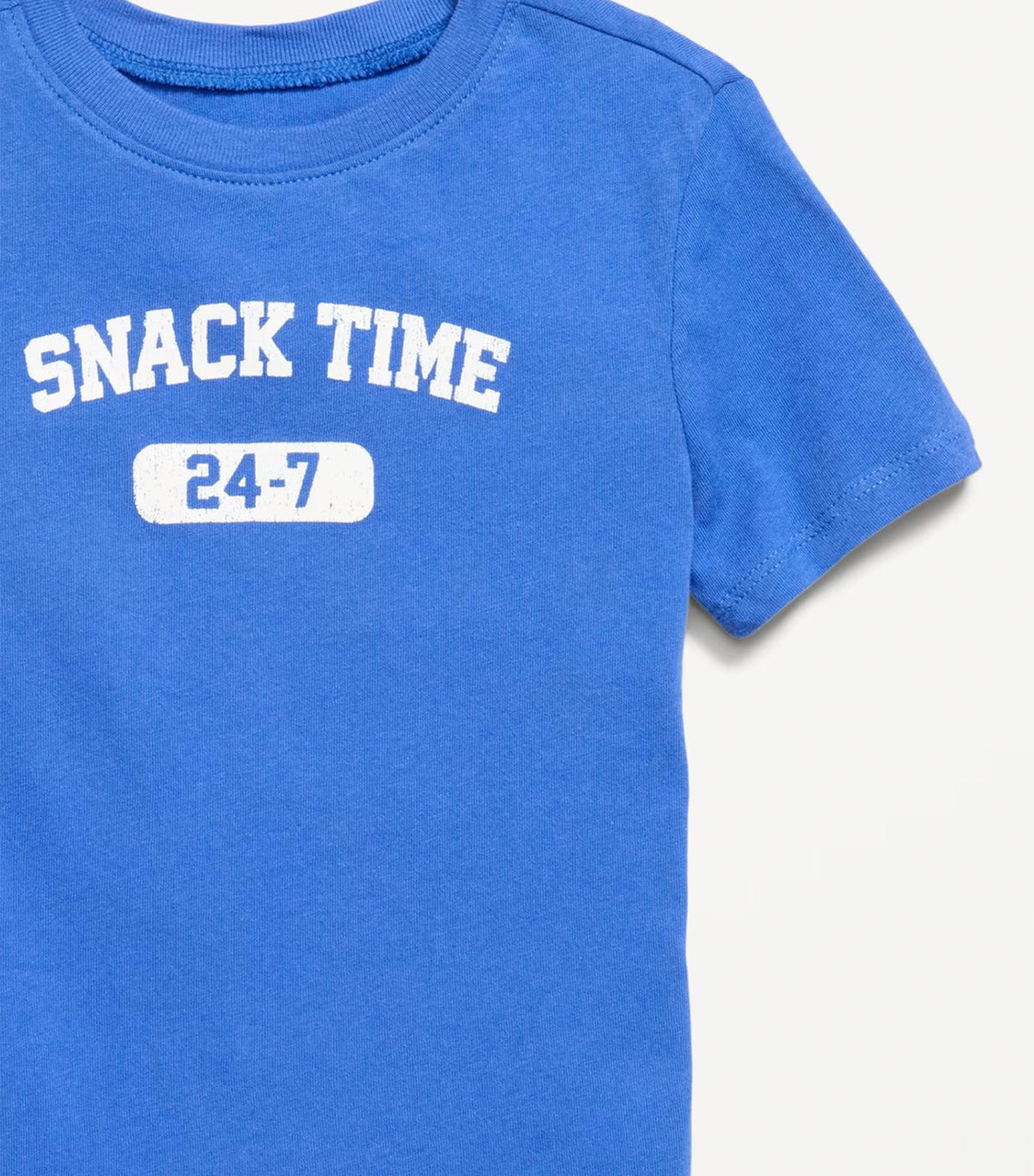 Short-Sleeve Graphic T-Shirt for Toddler Boys Crayon Blue