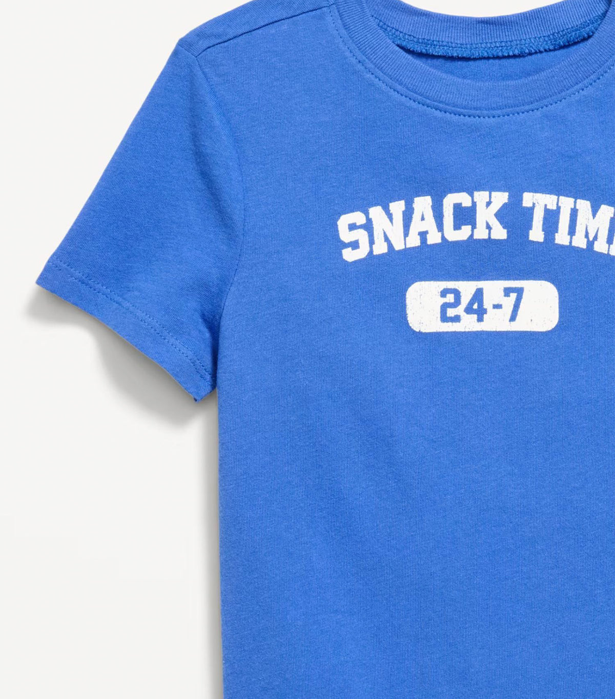Short-Sleeve Graphic T-Shirt for Toddler Boys Crayon Blue