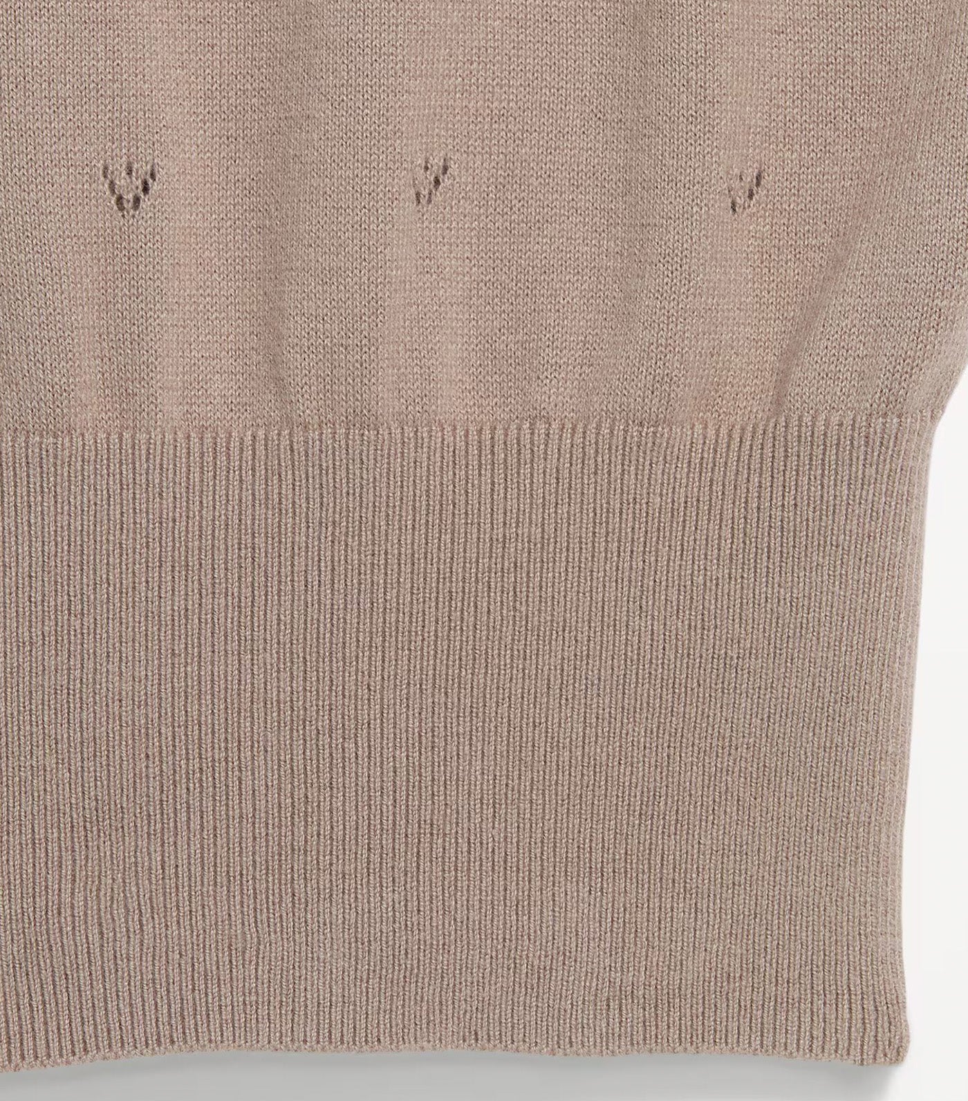 SoSoft Cotton Tie-Front Pointelle Tank Top Chocolate Malted