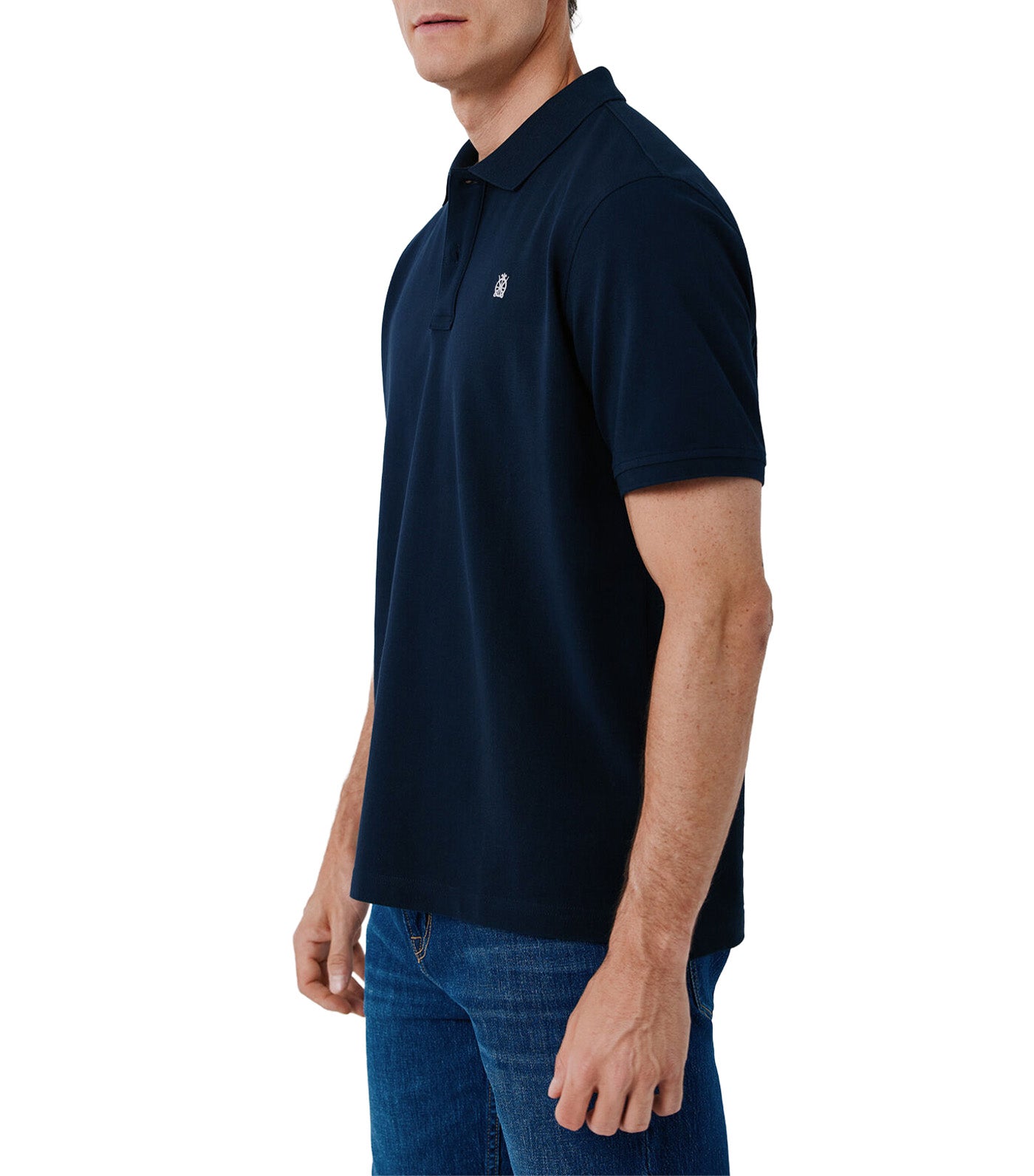Pique Basic Polo Shirt Navy