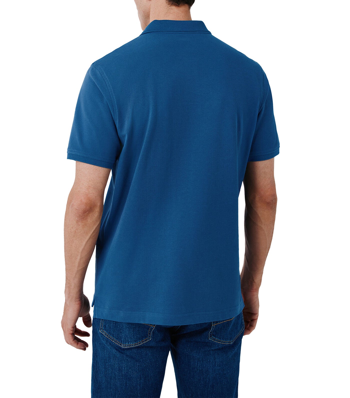 Pique Basic Polo Shirt Medium Blue
