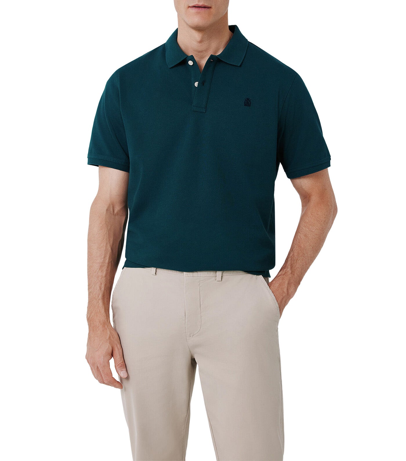 Pique Basic Polo Shirt Bottle Green