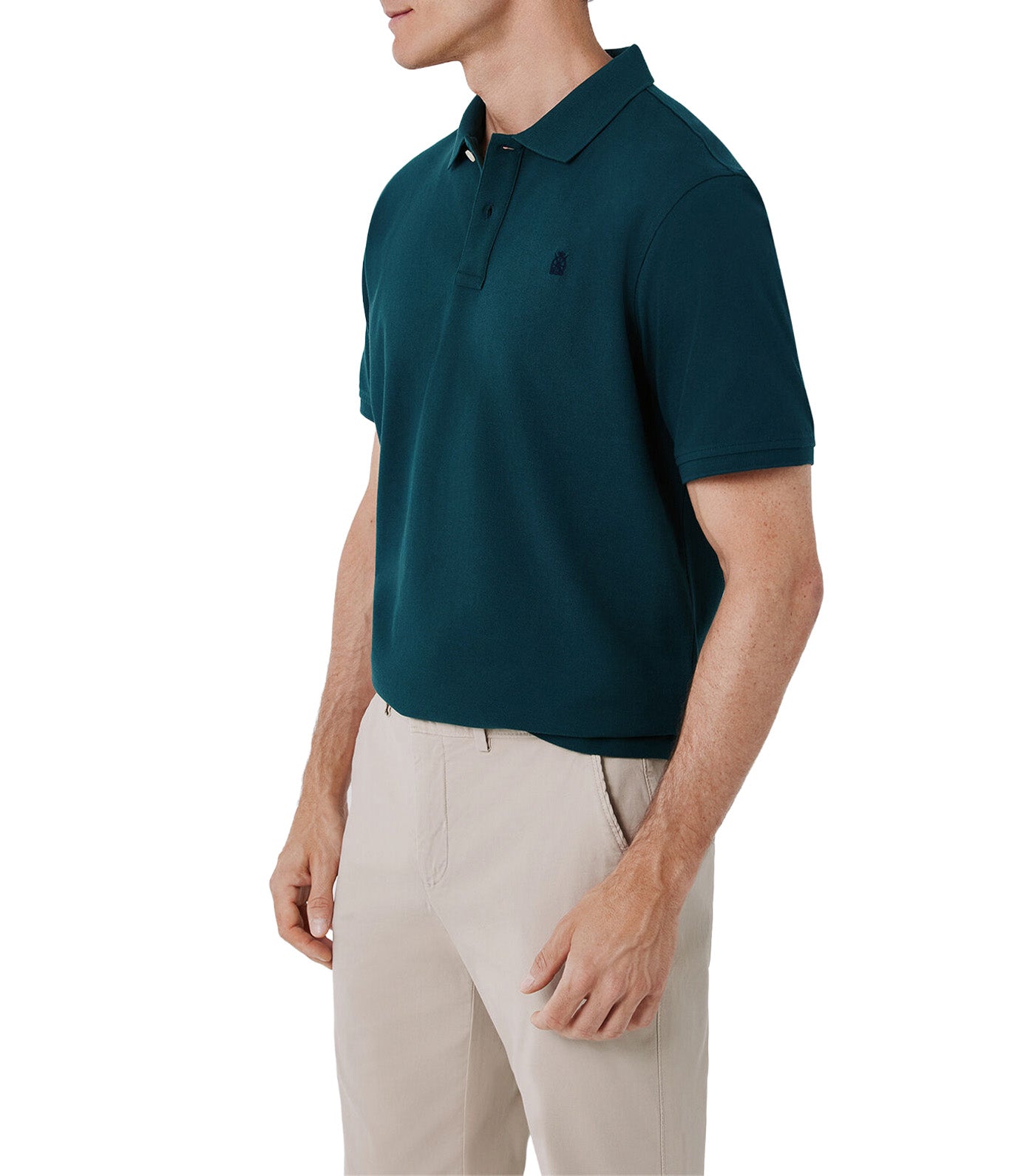 Pique Basic Polo Shirt Bottle Green