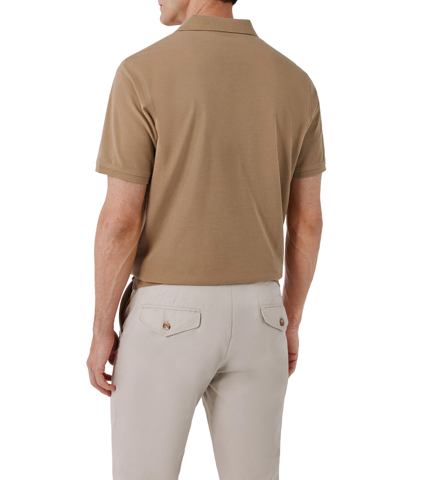 Pique Basic Polo Shirt Tan